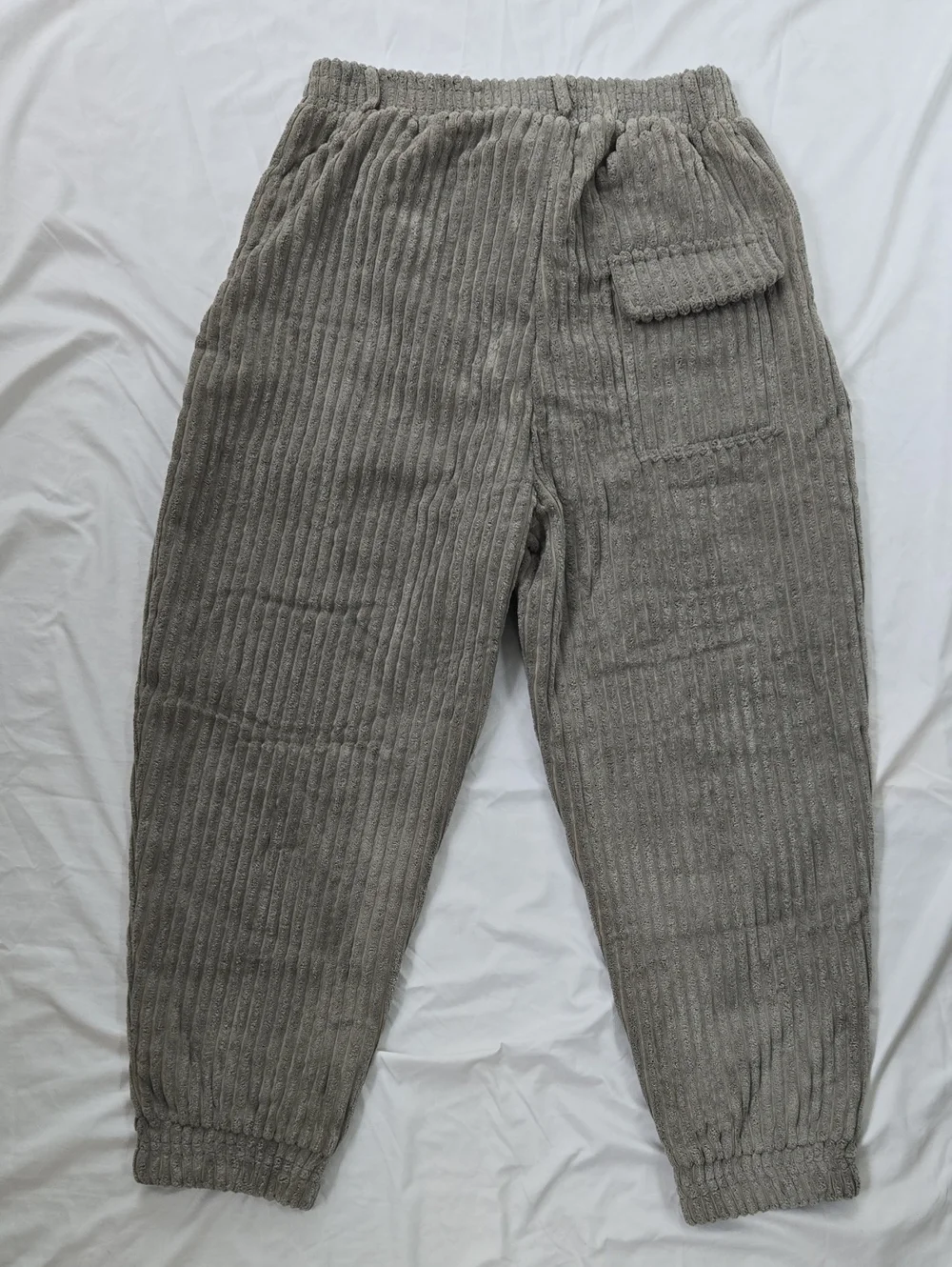 Men's/Unisex Japanese Style Grey Corduroy Street Style/Skater Pants Ankle Length